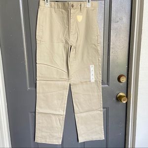 Cat & Jack Khaki Uniform Pants Adjustable Waist 16